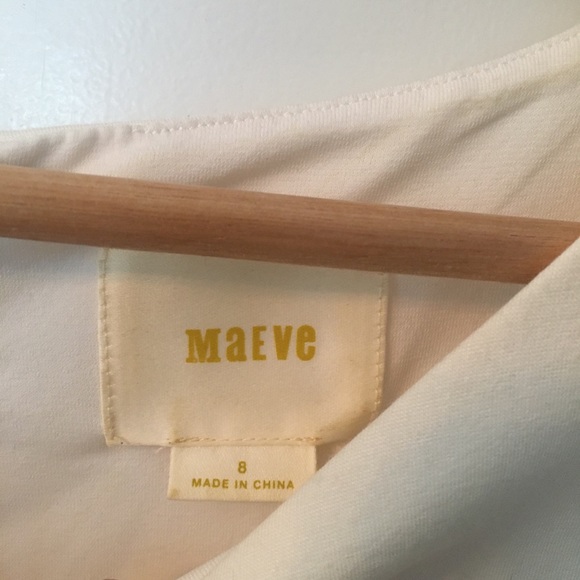 Maeve Sheath Color Block Crepe Dress Size 8 - Picture 7 of 9